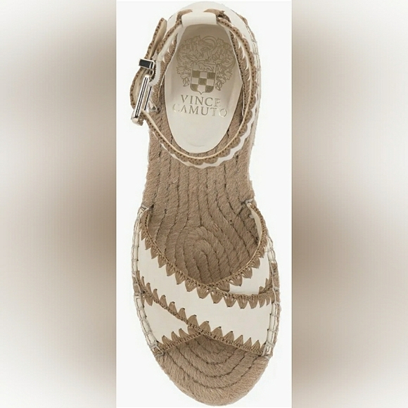 V C Boho 10 Wedge Platform Embroidered Espadrille Sandals - Picture 5 of 5